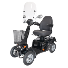 Afbeelding in Gallery-weergave laden, Scootmobiel Life & Mobility Solo 4 Black Pearl nu met gratis lithium accu twv € 1.499,-