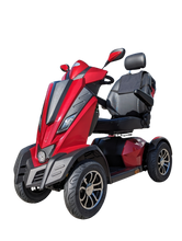 Afbeelding in Gallery-weergave laden, De Drive King Cobra scootmobiel in een rode kleur 
