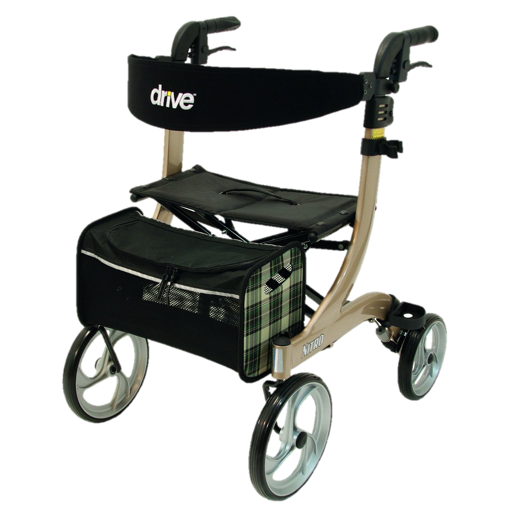 Drive Nitro rollator | Zachte banden uitvoering