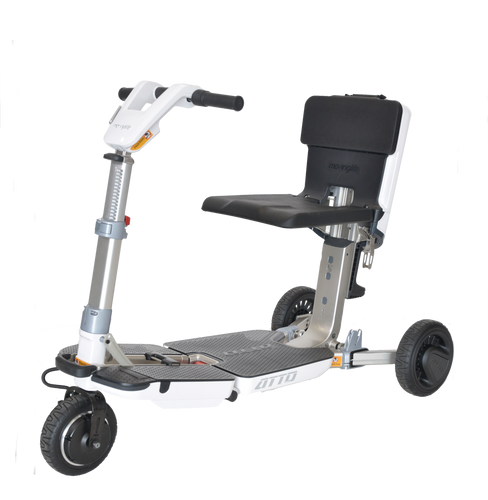 De Atto is een opvouwbare scootmobiel die zichzelf elektrisch kan opvouwen