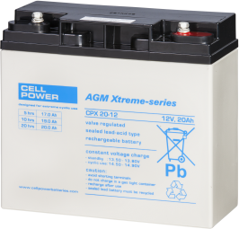 Cellpower 12V - 20AH AGM Accu